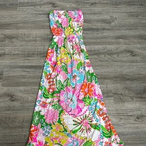NWT Lilly Pulitzer Target Sleeveless Floral Maxi Dress Sz SP